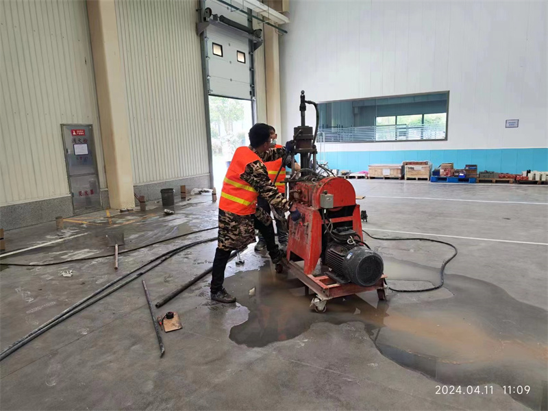 汉南厂房地面下沉塌陷注浆加固施工